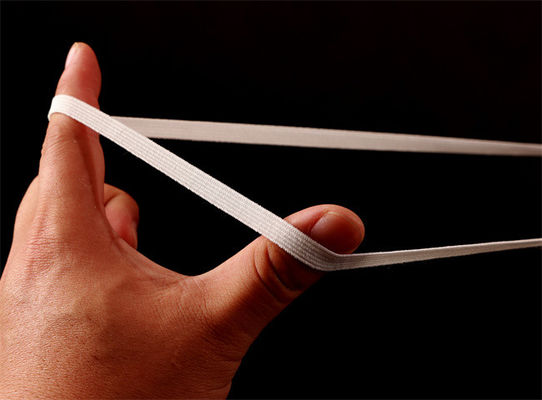 7 مم Earloop مرن الحبل الشريط شقة تمتد الحبل 5rib لقناع الكأس