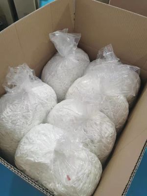 قناع وجه غير منسوج حلقة أذن مرنة 3.5 مللي متر 3 مللي متر أسود دائري مرن سلسلة الحبل الناعمة
