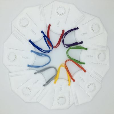 3ply قناع الوجه القابل للتصرف مطاطا حلقة الأذن المواد الملونة شقة جولة حبل مرن