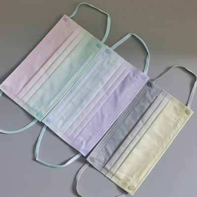 3ply قناع الوجه القابل للتصرف مرونة الأذن حلقة ملونة 3.5mm 5mm